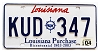 2004 Louisiana License Plate #KUD347
