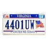 2004 Virginia United We Stand License Plate #4401UW