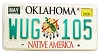 2005 Oklahoma License Plate #WUG105