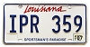 2007 Louisiana License Plate #IPR359