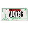 2008 Montana Dealer License Plate #A14796