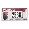 2009 University Of Montana License Plate #25361