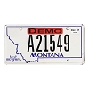 2011 Montana Dealer License Plate #A21549