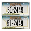 2011 Montana License Plates Pair #512449