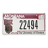 2011 University Of Montana License Plate #22494