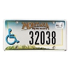 2012 Montana Disabled License Plate #32038