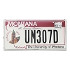 2014 University Of Montana License Plate #UM307D