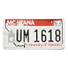 2015 University Of Montana License Plate #UM1618