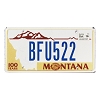 2016 Montana Centennial License Plate #BFU522