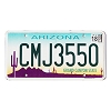 2018 Arizona License Plate #CMJ3550
