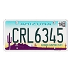 2018 Arizona License Plate #CRL6345