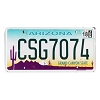 2018 Arizona License Plate #CSG7074