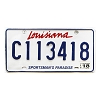 2018 Louisiana Sportsman's Paradise License Plate #C113418