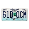 2018 Missouri Trailer License Plate #61D0CM