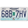 2018 Missouri Truck License Plate #68B7HV