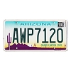 2019 Arizona License Plate #AWP7120