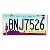 2019 Arizona License Plate #BNJ7526