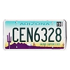 2019 Arizona License Plate #CEN6328