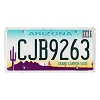 2019 Arizona License Plate #CJB9263