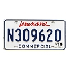 2019 Louisiana Commercial License Plate #N309620