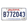 2019 Louisiana Sportsman's Paradise License Plate #B772043