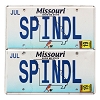 2019 Missouri Vanity License Plates Pair #SPINDL