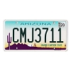 2020 Arizona License Plate #CMJ3711