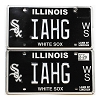 2020 Illinois White Sox License Plates Pair #IAHG