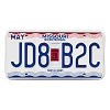 2020 Missouri License Plate #JD8B2C
