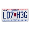 2020 Missouri License Plate #LD7H3G