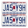 2020 Missouri License Plates Pair #JA5Y9H
