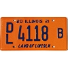 2021 Illinois Dealer License Plate #4118B
