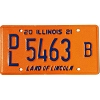 2021 Illinois Dealer License Plate #5463B