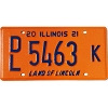 2021 Illinois Dealer License Plate #5463K