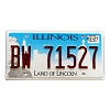 2021 Illinois License Plate #BW71527