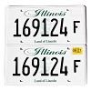2021 Illinois Truck License Plates Pair #169124F