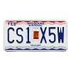 2021 Missouri License Plate #CS1X5W