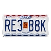 2021 Missouri License Plate #RE3B8K