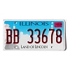 2022 Illinois License Plate #BB33678