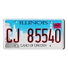 2022 Illinois License Plate #CJ85540