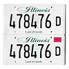 2022 Illinois Truck License Plates Pair #478476D
