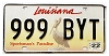 2022 Louisiana Pelican License Plate #999BYT