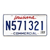 2022 Louisiana Commercial License Plate #N571321