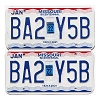2022 Missouri License Plates Pair #BA2Y5B