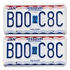 2022 Missouri License Plates Pair #BD0C8C