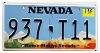 2022 Nevada License Plate #937T11