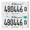 2023 Illinois Truck License Plates Pair #480446D