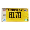 2023 Liberia Cargo License Plate #B178