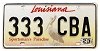 2023 Louisiana Pelican License Plate #333CBA