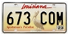 2023 Louisiana Pelican License Plate #673COM